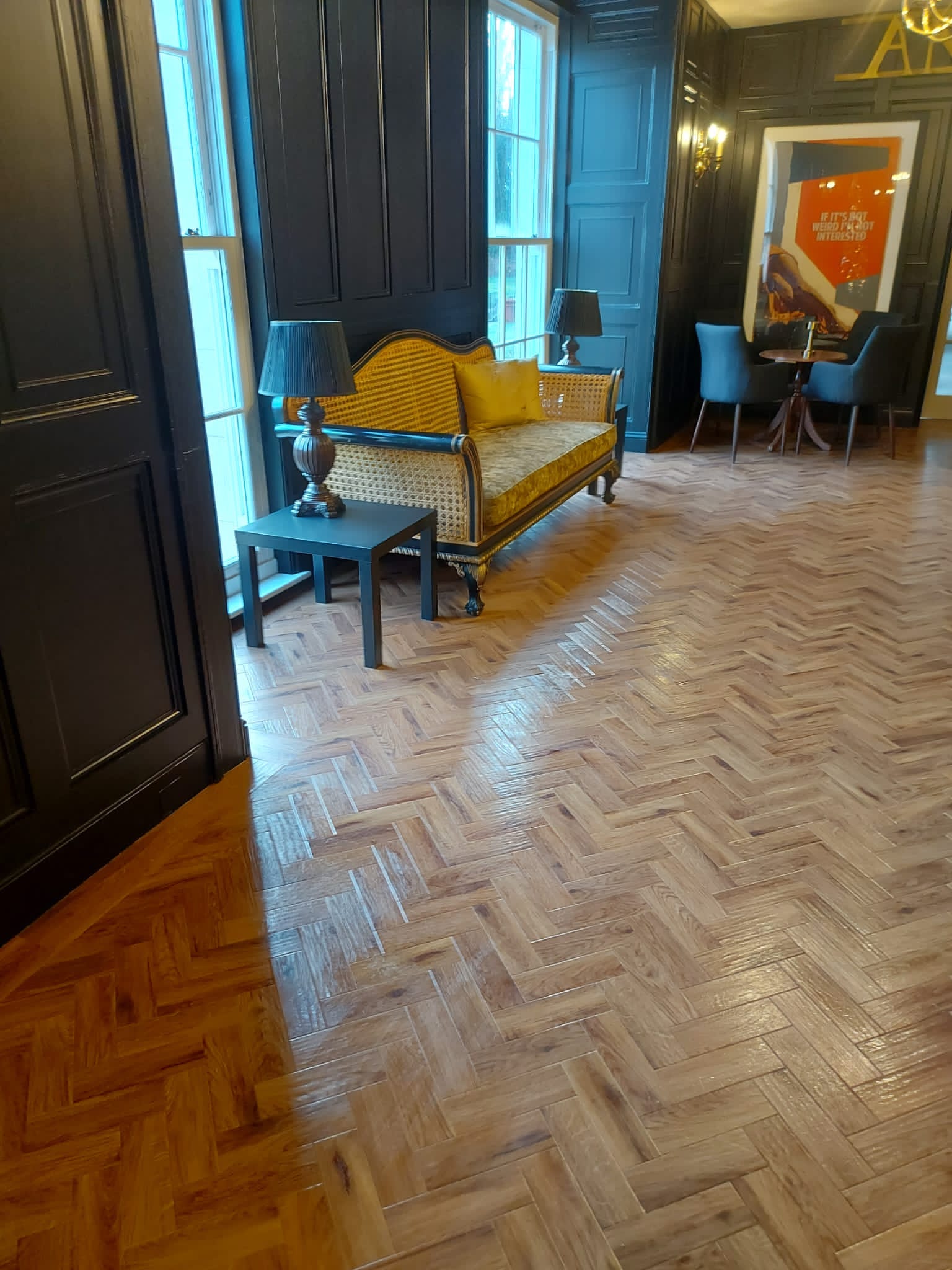 Karndean Art Select - Morning Oak - Parquet Floor Hallway